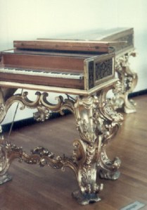 An eighteenth century harpsichord